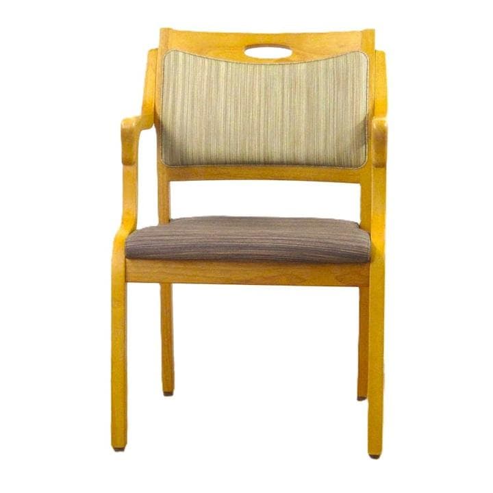 介護用木製椅子 アーム付き ダイメトロール　カルファイバー　姿勢保持　粉瘤　糜爛