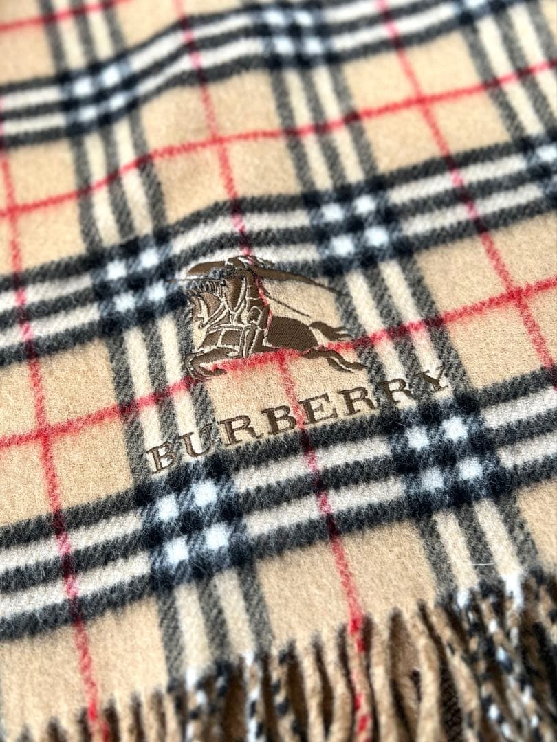 nanaBURBERRY バーバリー チェック柄ウールブランケット