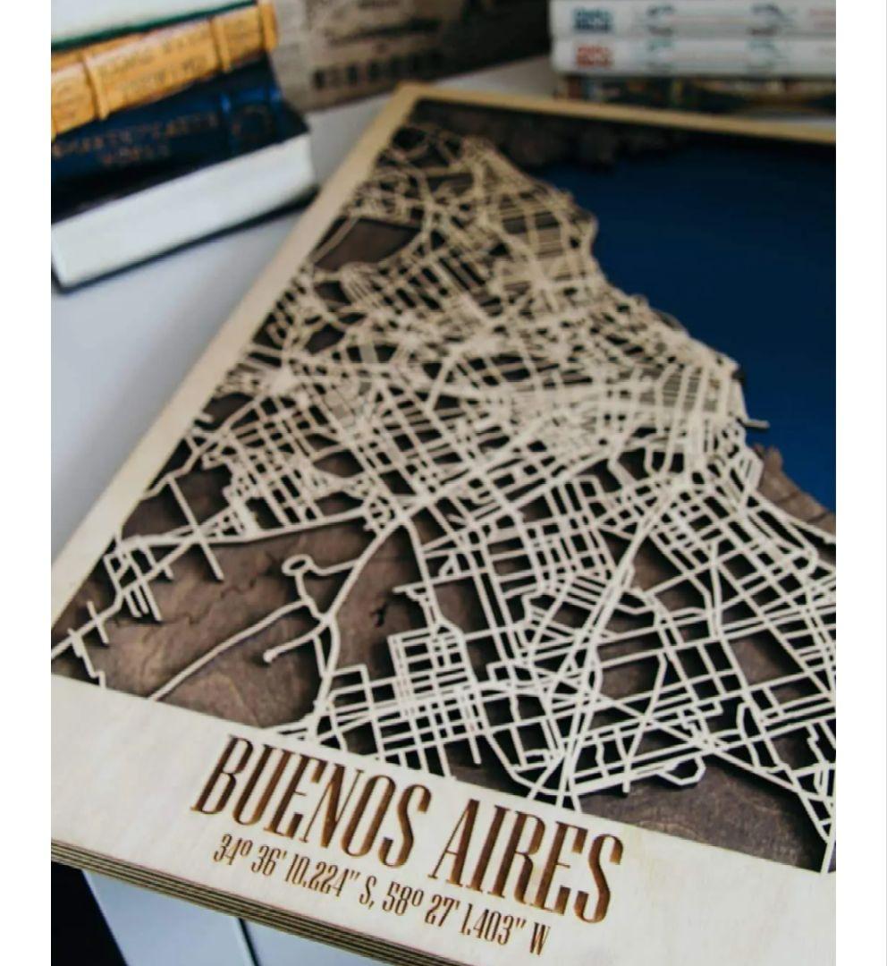 【TOKYO SLOW LIFE樋口氏】ENJOY THE WOOD 木製地図