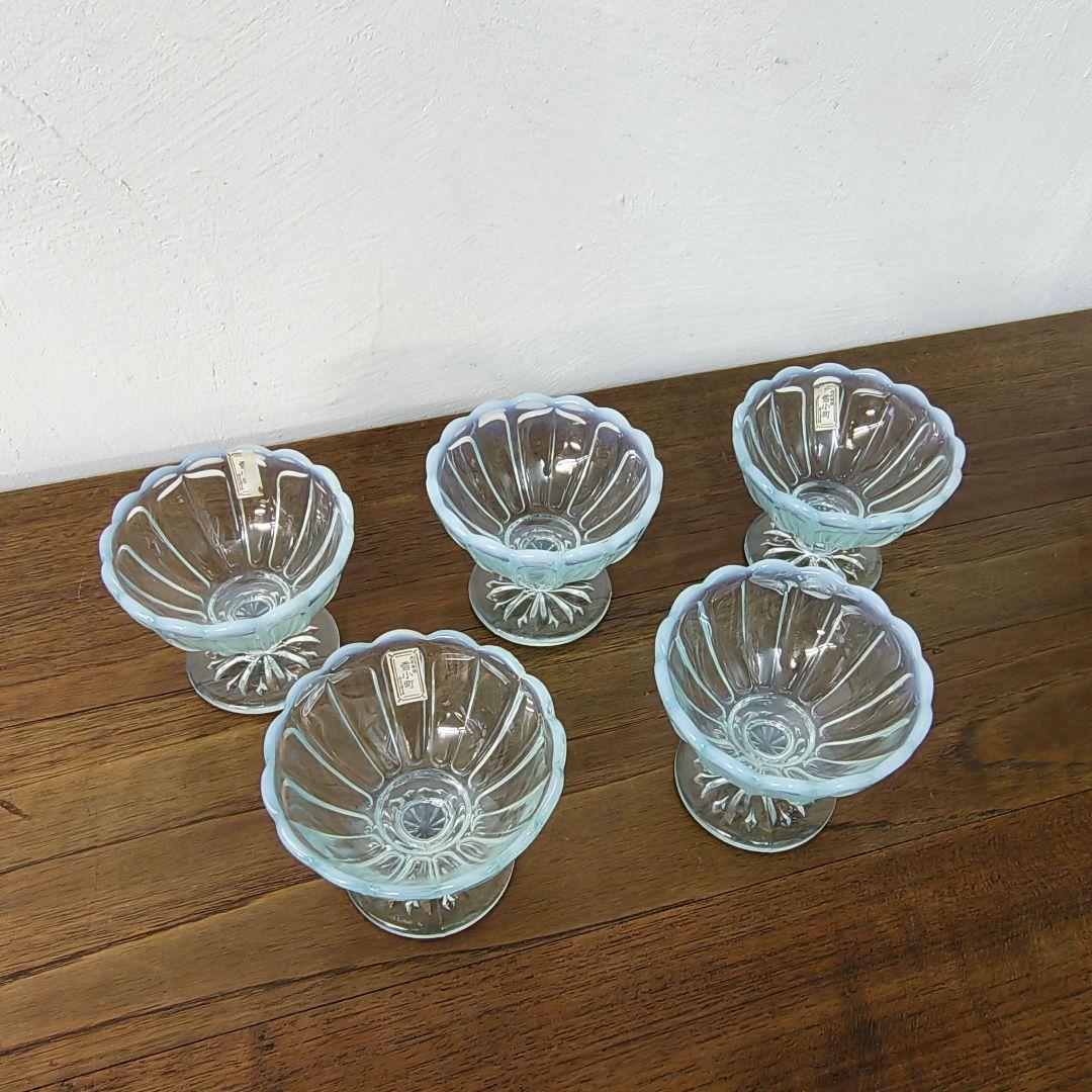 カメイガラス【雪小町】大正浪漫 デザートグラス 小鉢 5客セット