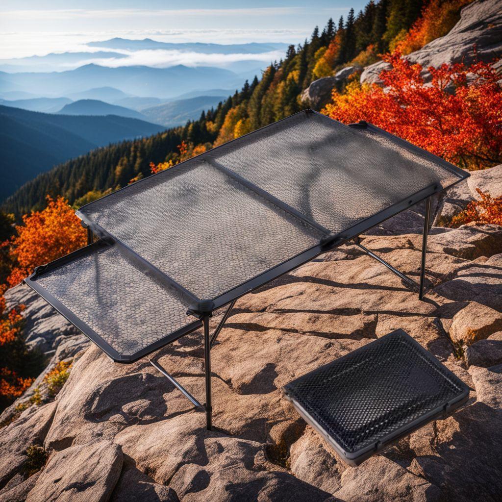 テーブル キャンプ アウトドア メッシュ 折りたたみテーブル 軽量