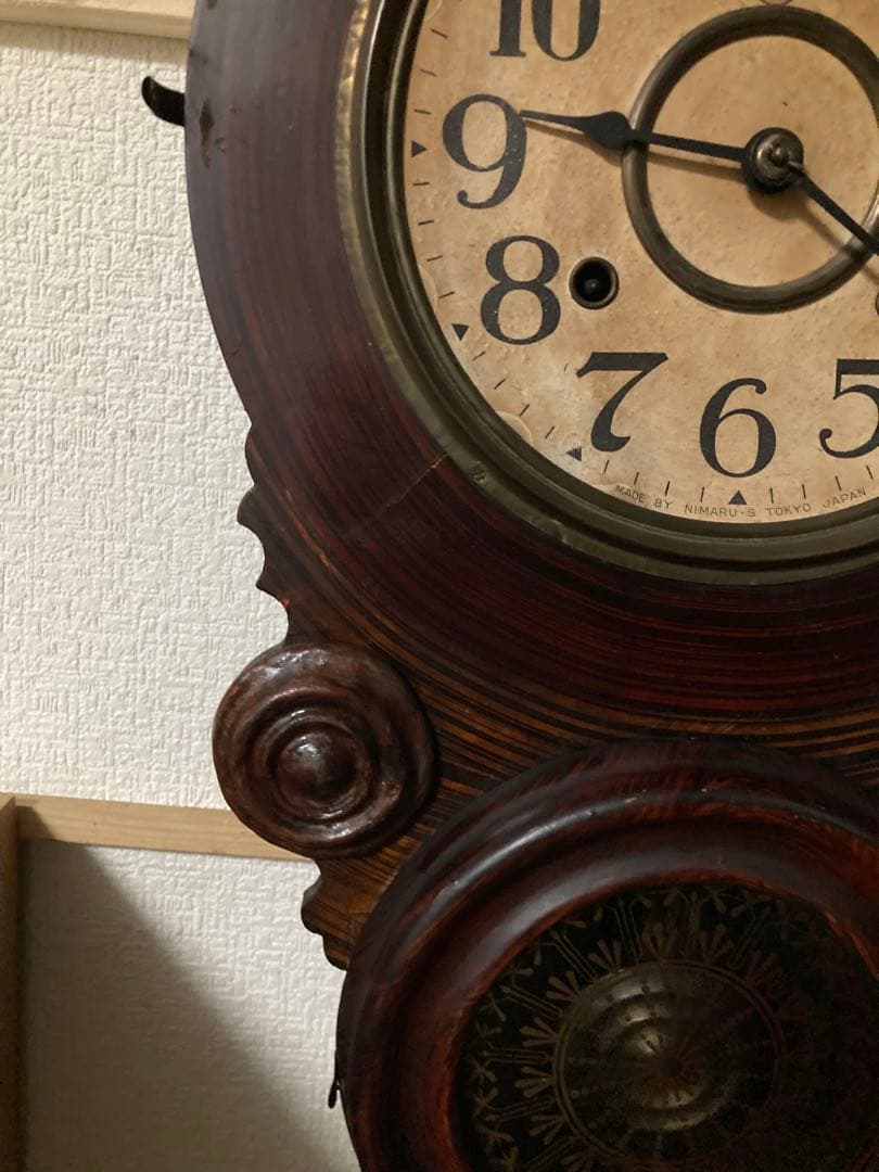 精工舎 ダルマ 四つ玉アンティーク柱時計 修復済