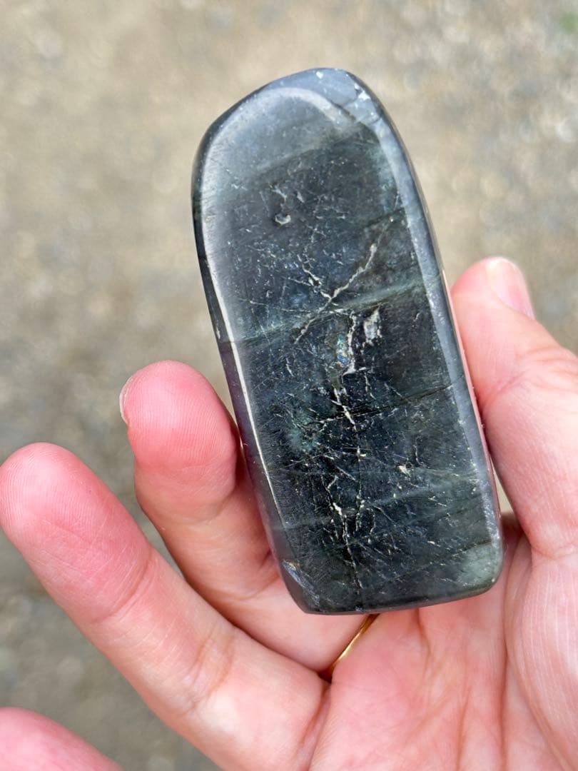 ラブラドライト　強シラー　パワーがすごい　シラーが綺麗　ラブラド　青　両面