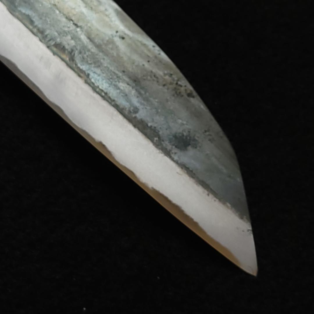 白紙1号 黒打 三徳包丁 165㎜ G9391 栗柄 月光作 1点物 - メルカリ