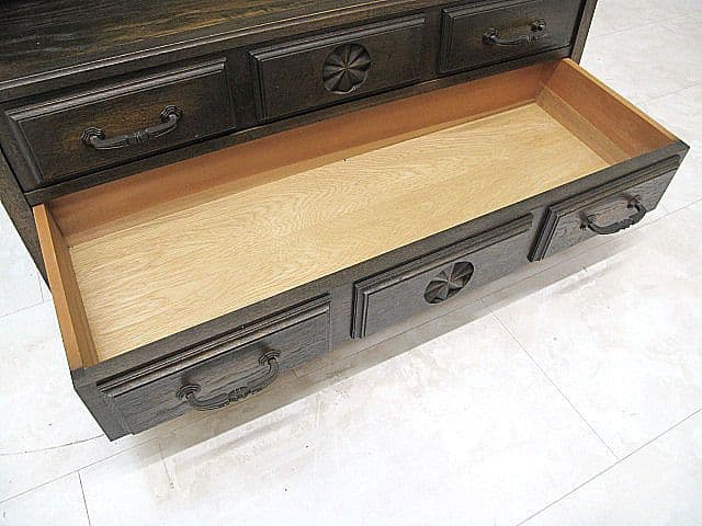 【神戸洋家具】ヴィンテージ カップボード W90cm 　飾り棚 ブックシェルフ