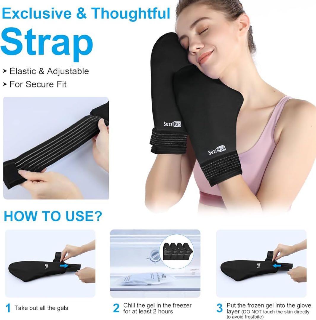 新品未使用　抗がん剤　フローズングローブ　フローズンソックス　セット　ブラック