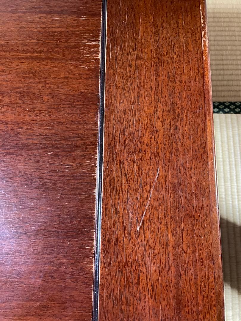 木製ダークブラウン座卓