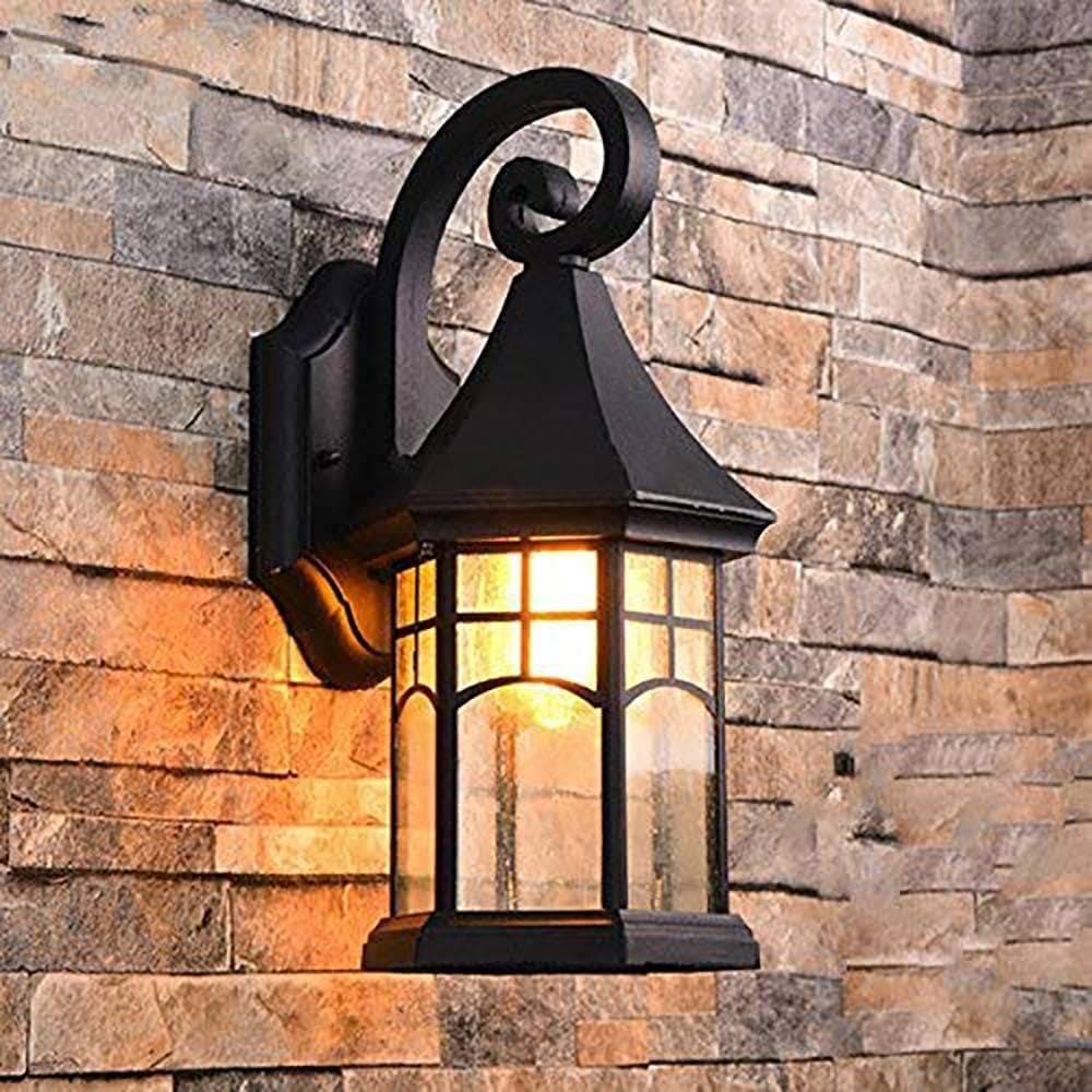 ブラケットライトの壁掛け照明、レトロ風