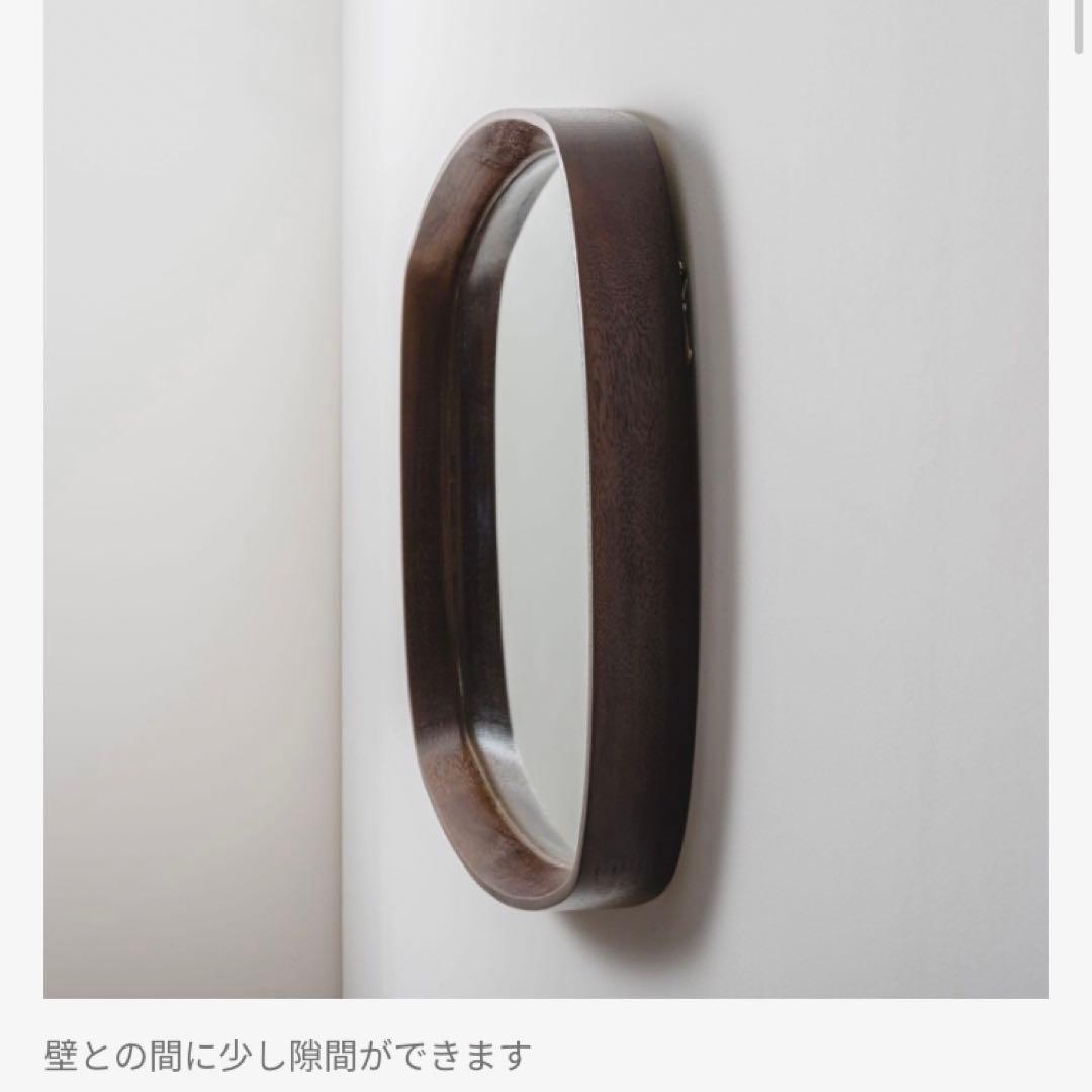 木製ラウンドミラー スクエア