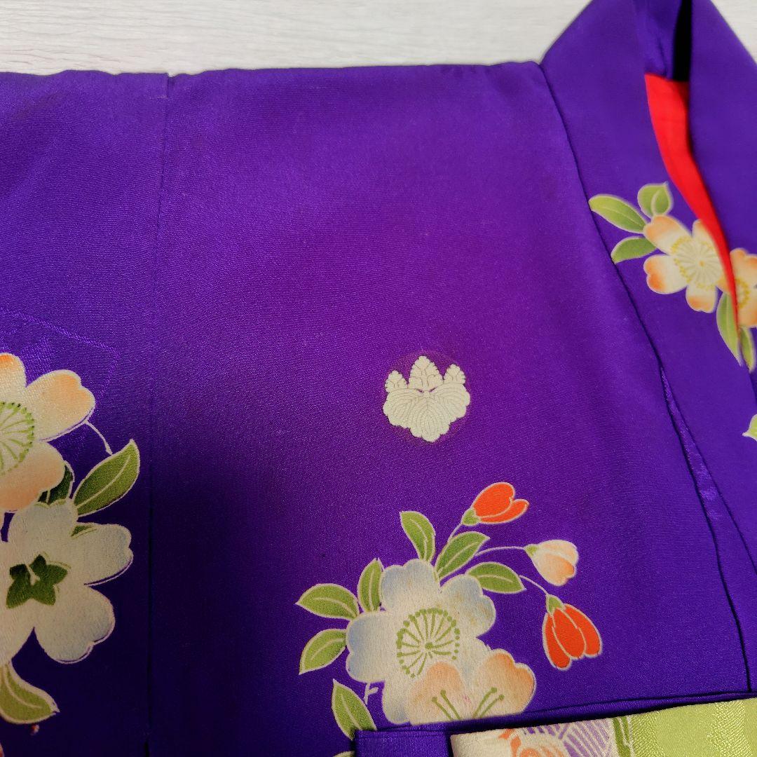 七五三　大正ロマン　アンティーク着物　縮緬