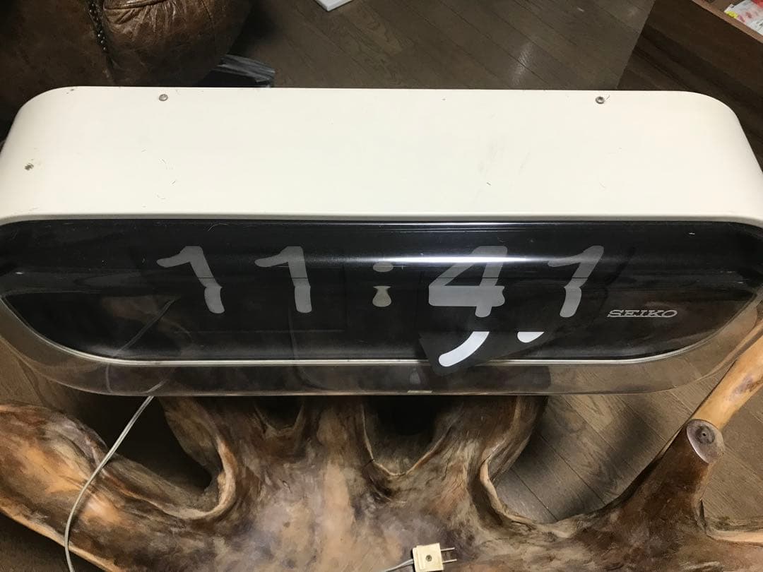 【ジャンク】巨大　パタパタ時計　SEIKO