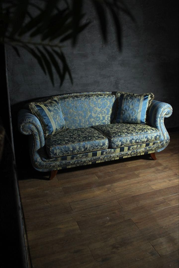 首都圏送無料〜イタリア バロック 伝統芸術デザイン60万 輸入ソファ クラシック