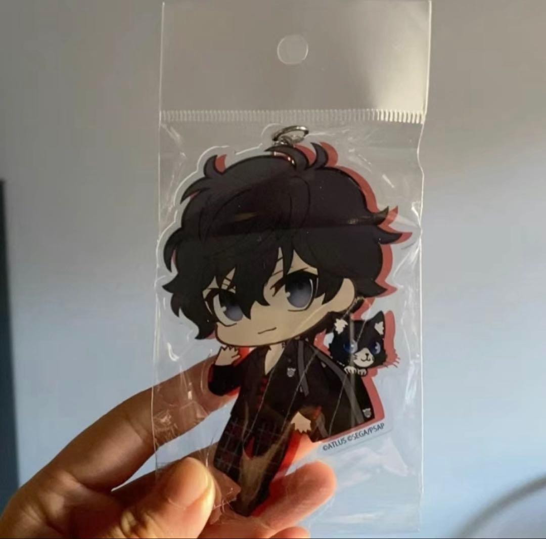 ペルソナ5 デカキーホルダー ぷにキャラ 主人公 ジョーカー 雨宮蓮