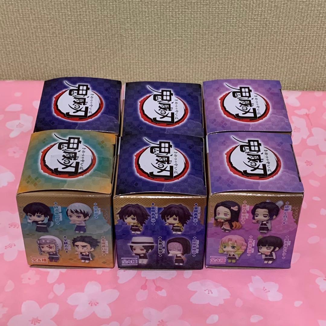 【在庫ラスト・未開封】鬼滅の刃 ちょこっとひっかけフィギュアぷち 6体セット