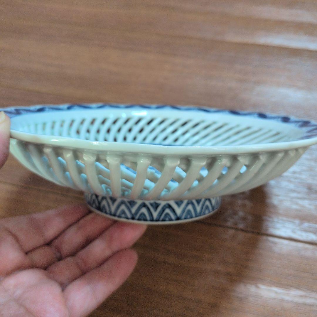 波佐見焼☆菊三郎☆菓子鉢☆御所人形図☆透かし皿☆和食器 - メルカリ