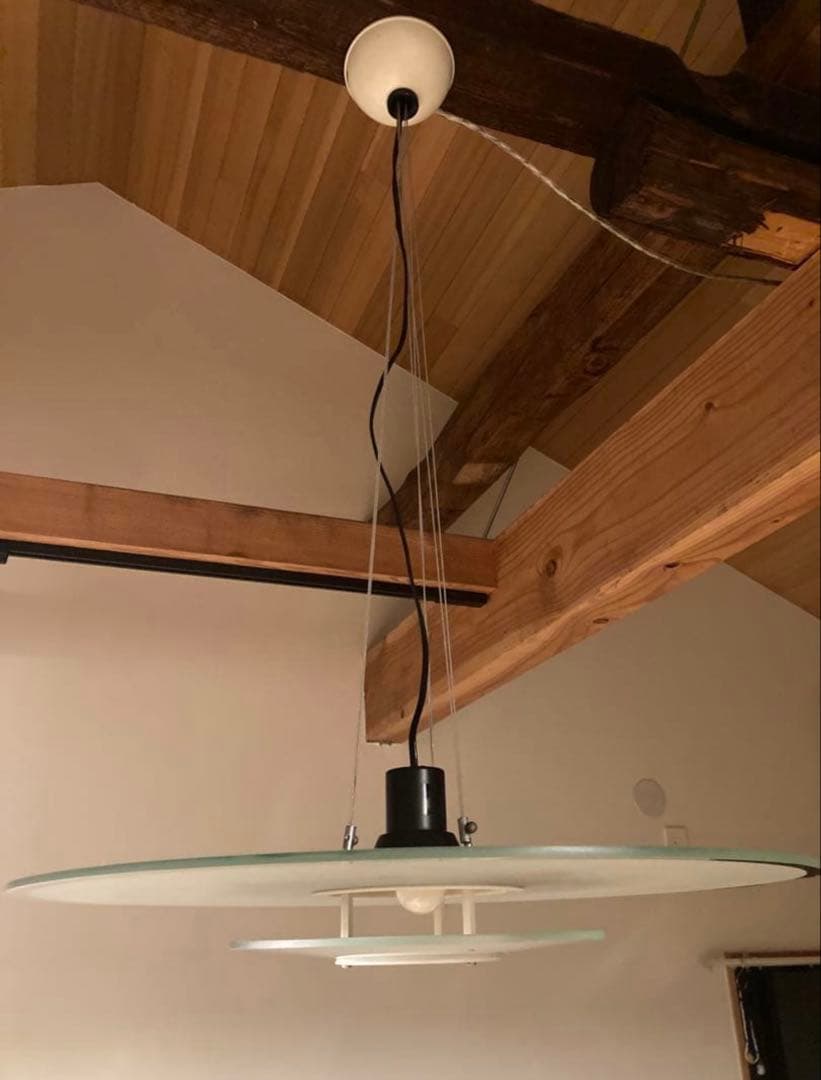 ポストモダングラスペンダントライト ヴィンテージ　スペースエイジ nashop