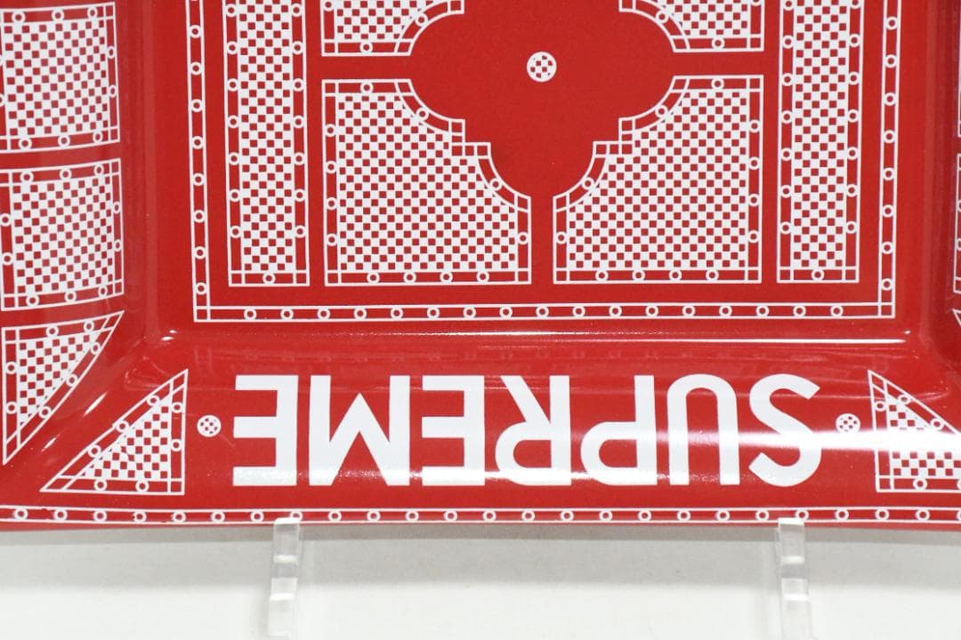 【ユン】エルメス 灰皿 SUPREME 赤 トレイ 皿 食器 Hermes