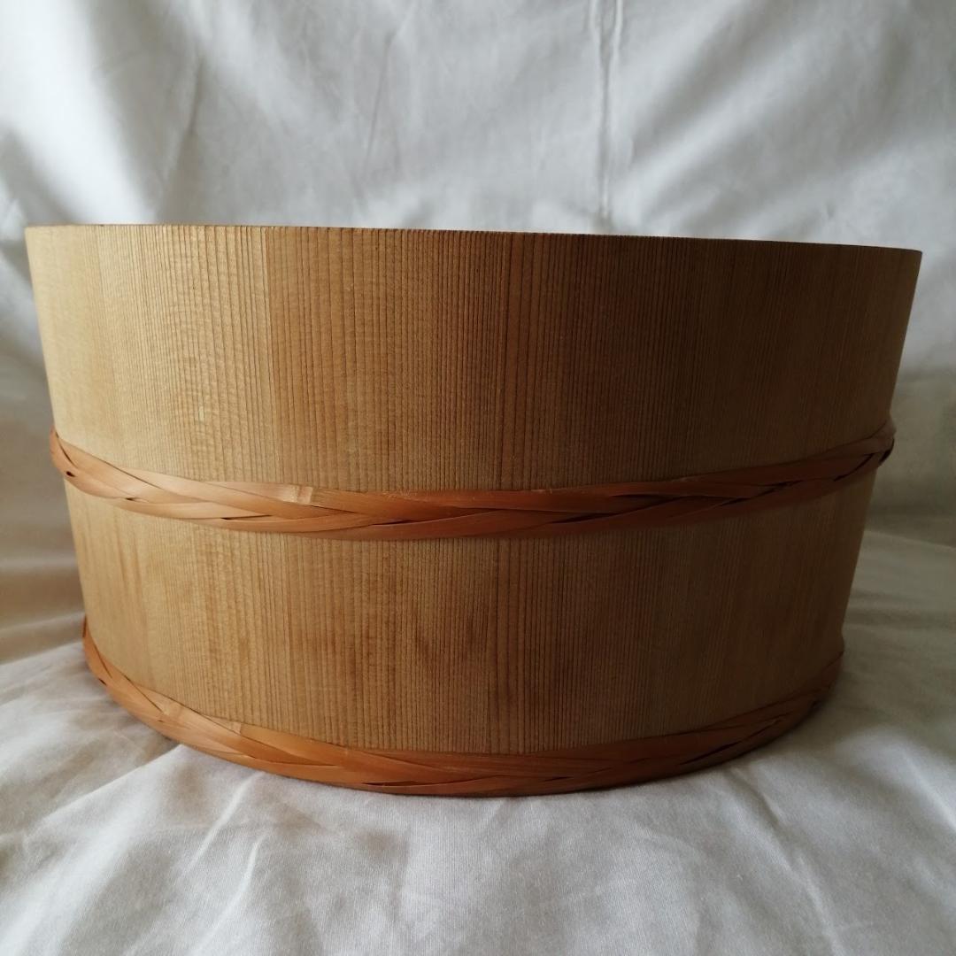 要修理【 樽冨かまた 鎌田勇平作 】 秋田杉 洗い桶 木製 伝統工芸