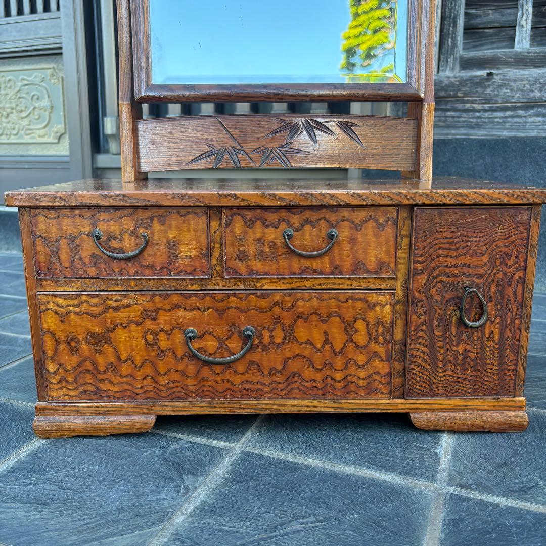 最終価格】鏡台 ドレッサー 昭和レトロ 大正レトロ 和家具 - メルカリ