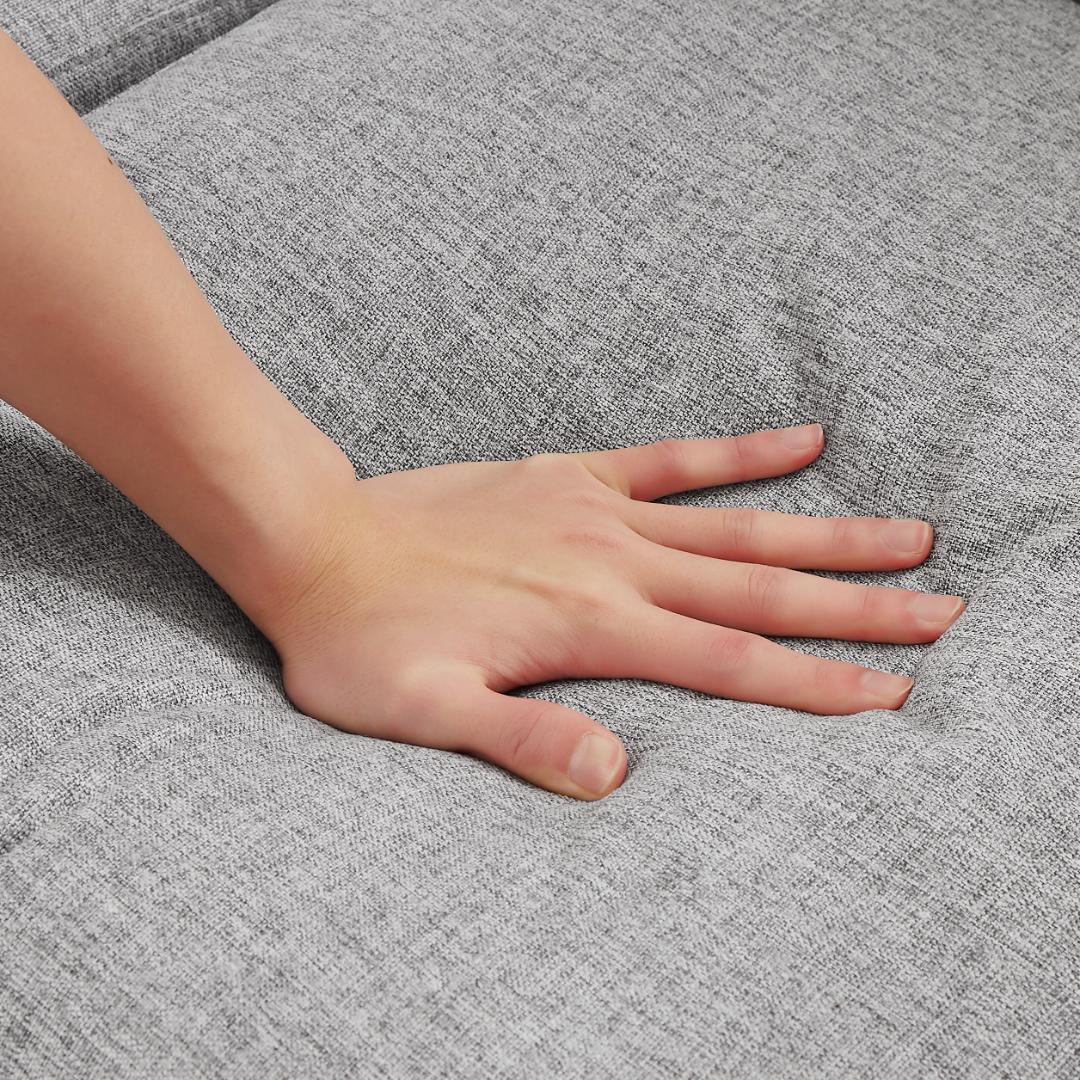 グレー ソファベッド 二人掛け モダンデザイン