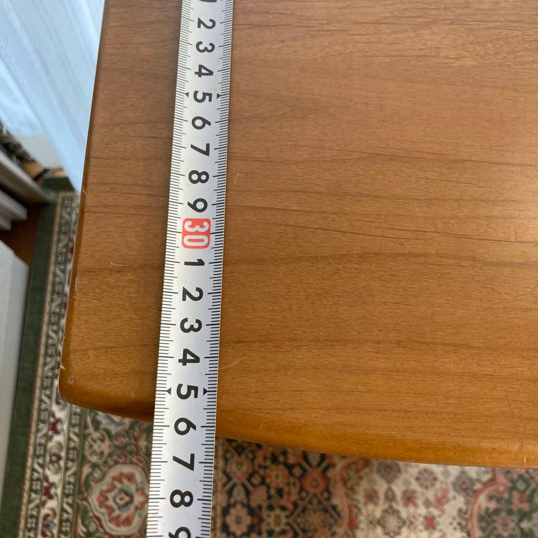 5段引き出し　電話台　チェスト　猫　木製　足跡