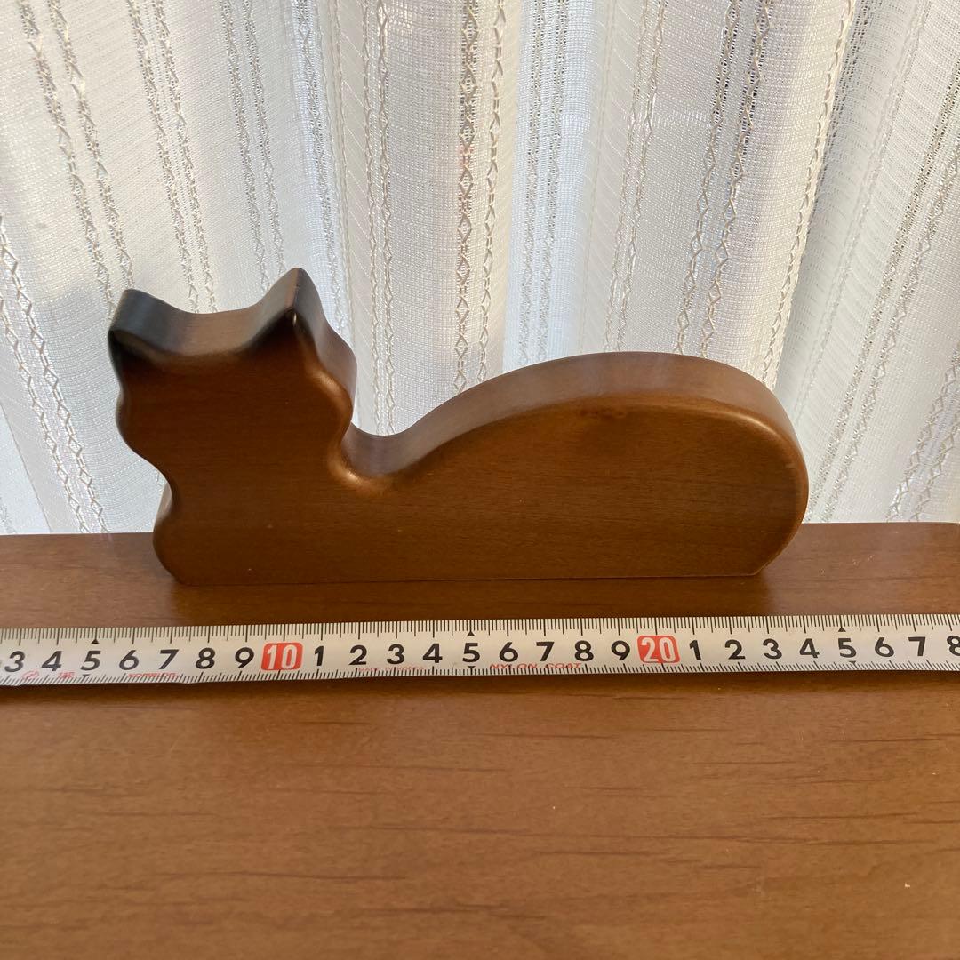 5段引き出し　電話台　チェスト　猫　木製　足跡