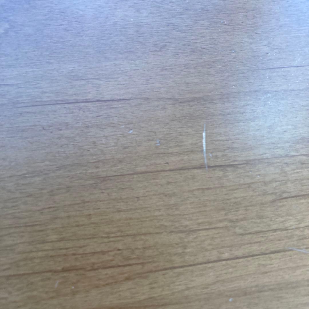 5段引き出し　電話台　チェスト　猫　木製　足跡