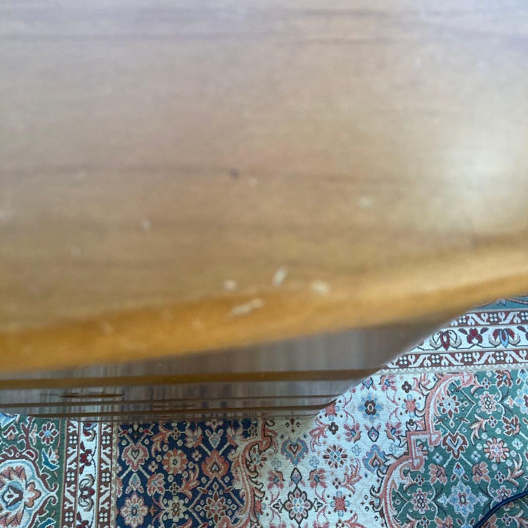 5段引き出し　電話台　チェスト　猫　木製　足跡