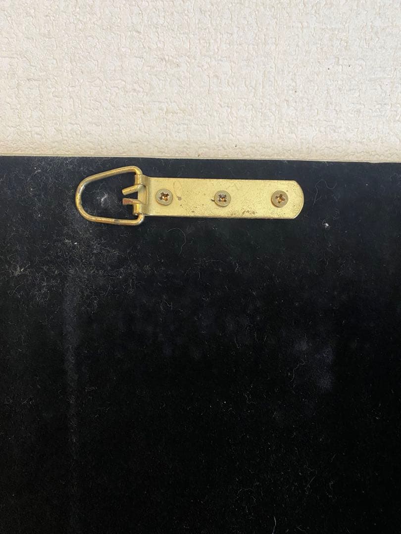 アンティーク　ミラー　鏡　壁掛け　レトロ　姿見　ヴィンテージ　ゴールド