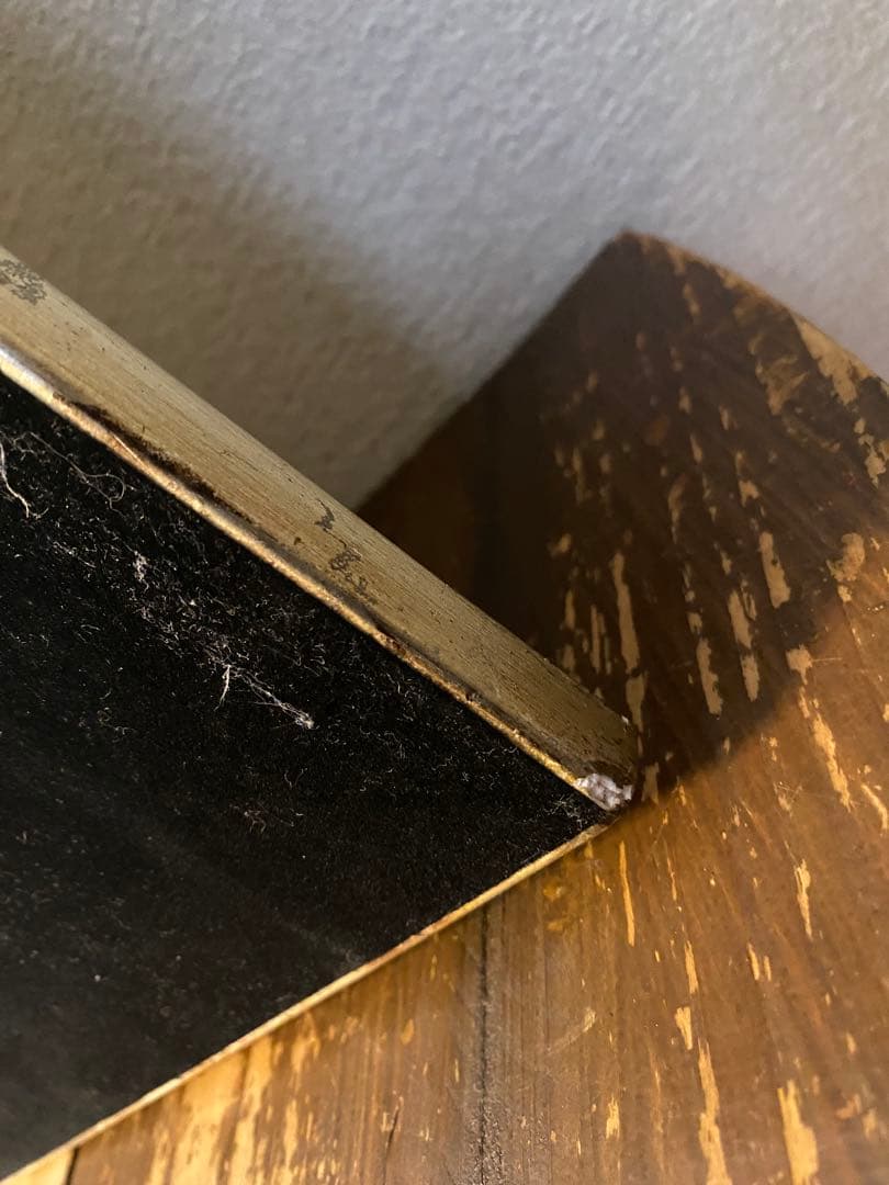 アンティーク　ミラー　鏡　壁掛け　レトロ　姿見　ヴィンテージ　ゴールド