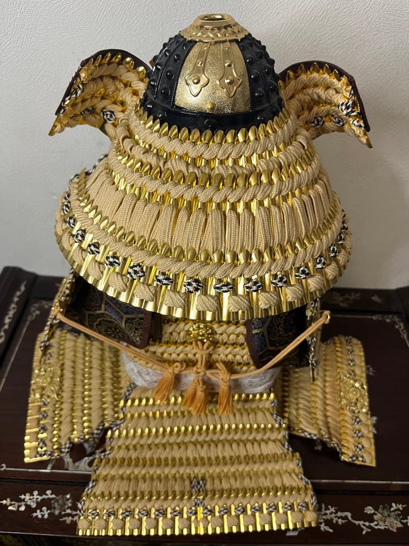 久月監製　津田蓬生作　3本の矢　五月人形　兜飾り　12号春　  子供の日　中古品