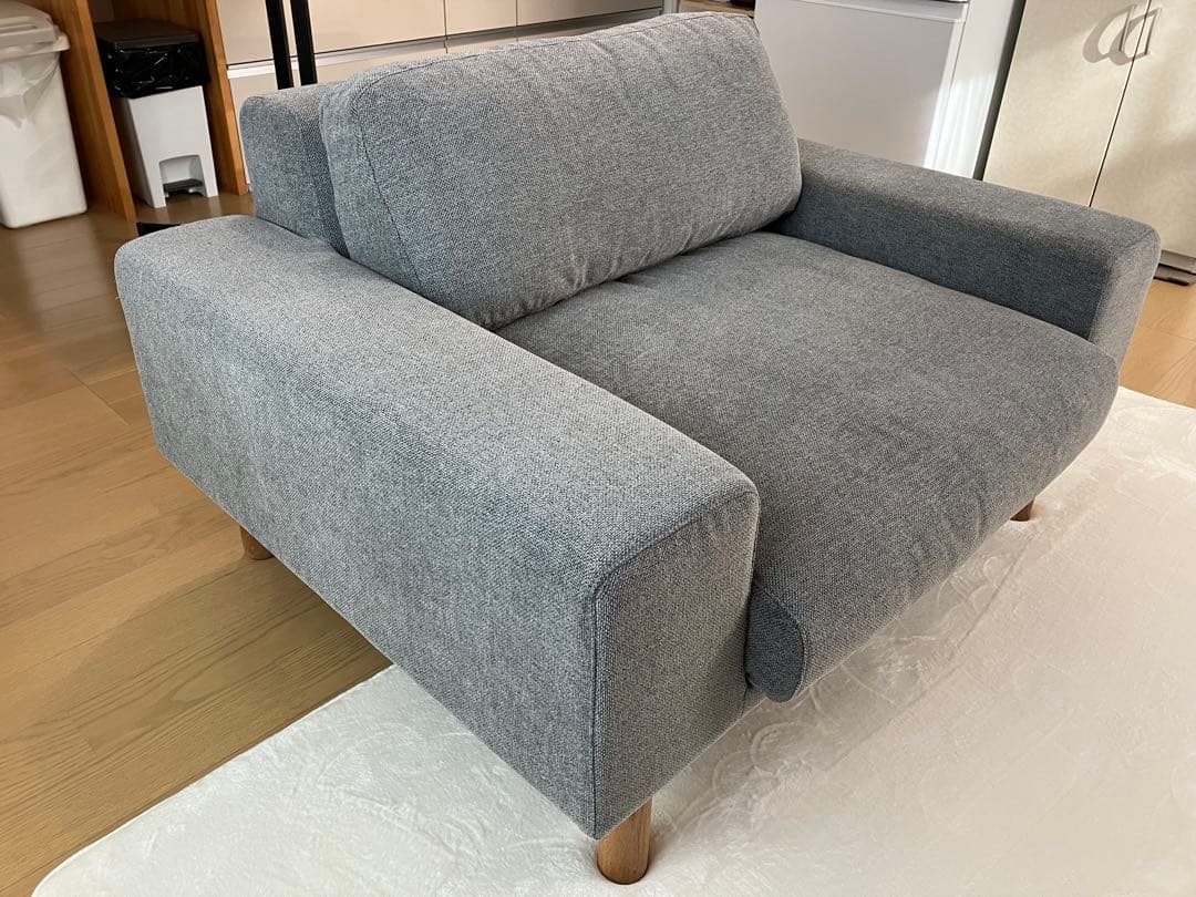 【ほぼ未使用】sieve ソファー bulge sofa 1seater グレー