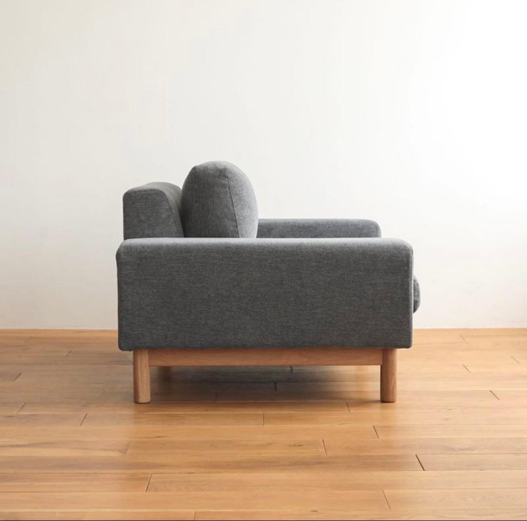 【ほぼ未使用】sieve ソファー bulge sofa 1seater グレー