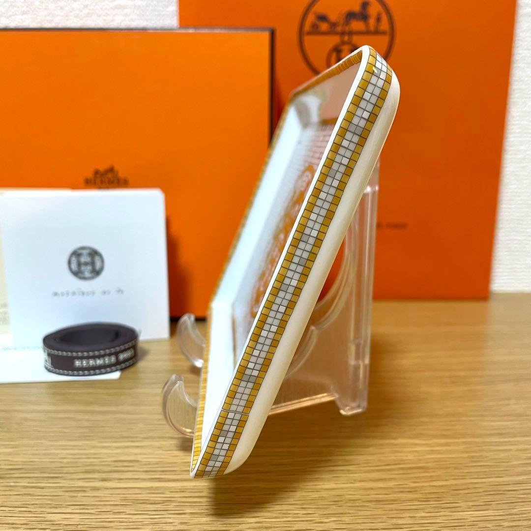 【新品　ギフト包装】エルメス　モザイク　ゴールド　長方形プレート　12×16