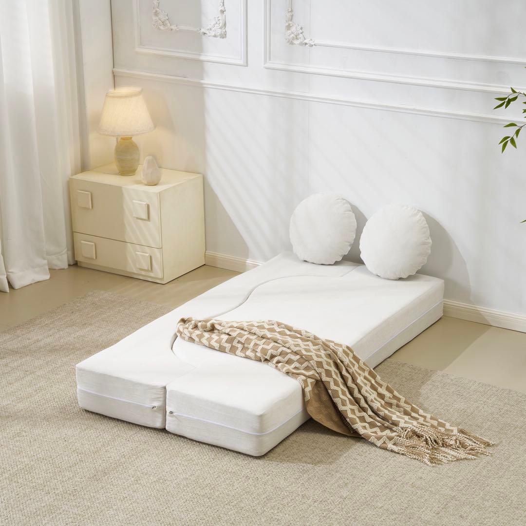 【新品】組立不要 ローソファベッド 軽量 こたつ用 1人暮らし