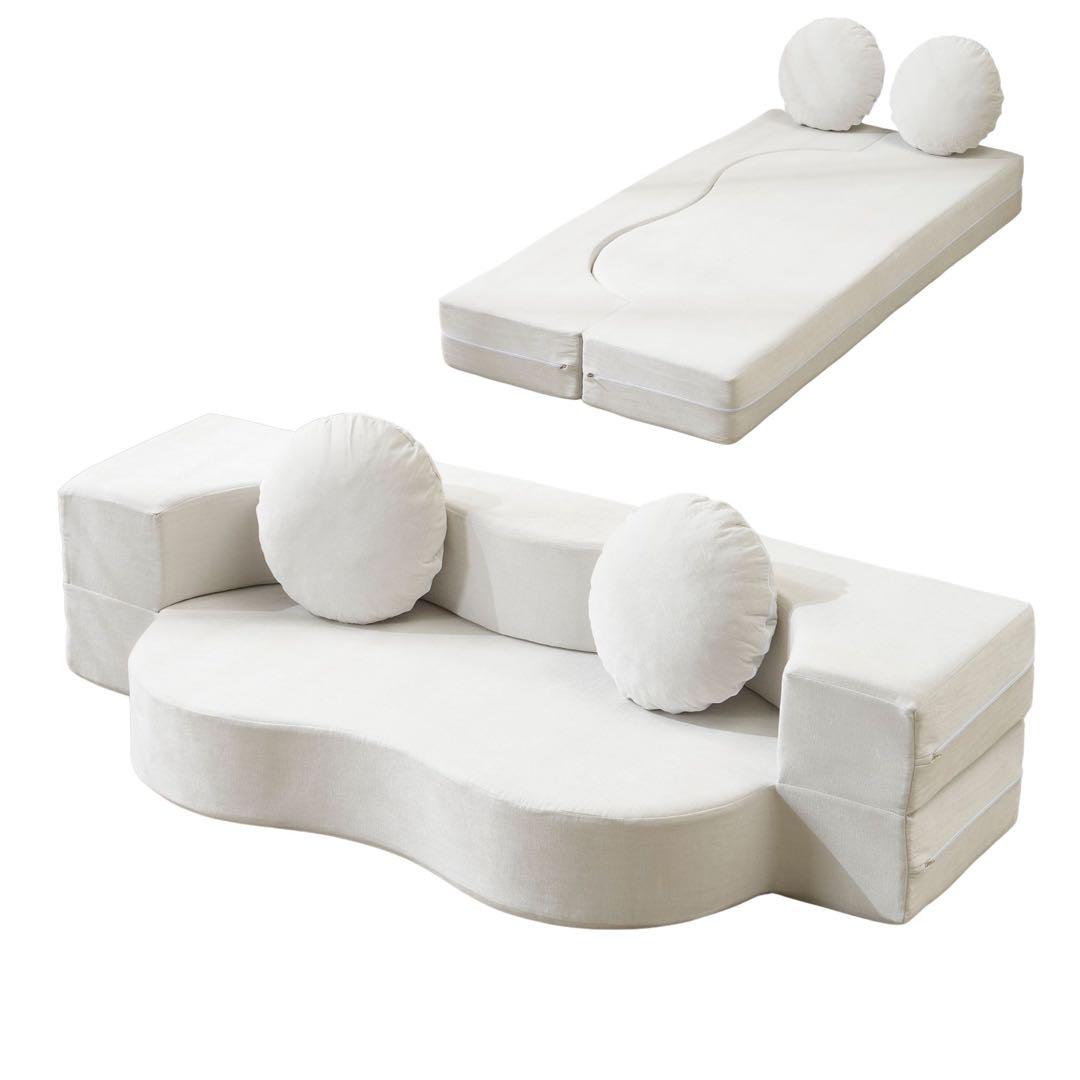 【新品】組立不要 ローソファベッド 軽量 こたつ用 1人暮らし