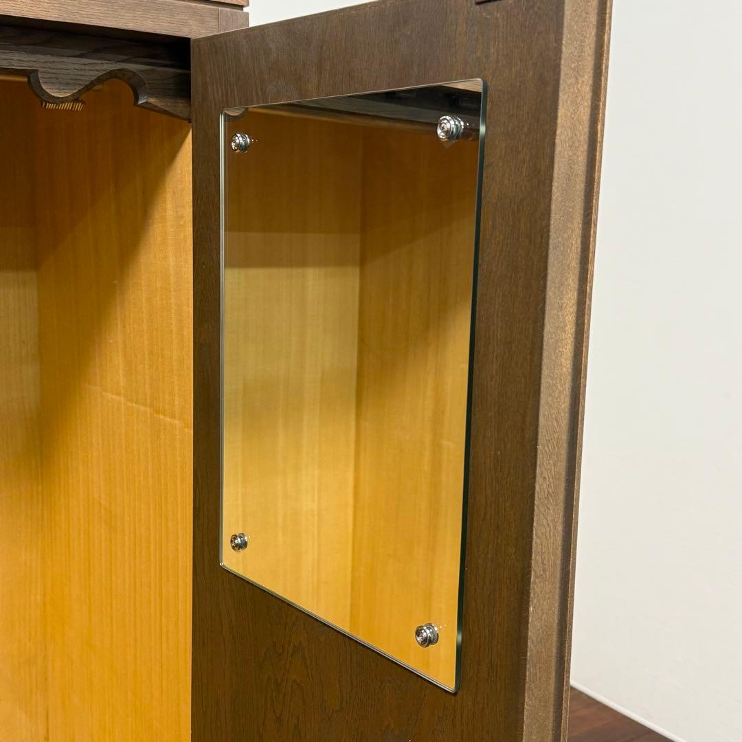 H21K84c 神戸洋家具 永田良介商店 ワードローブ 彫刻 クローゼット