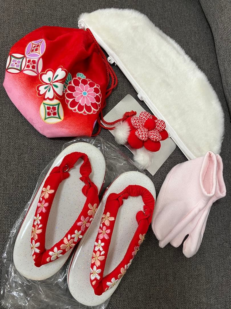 七五三 3歳 女の子 着物8点セット