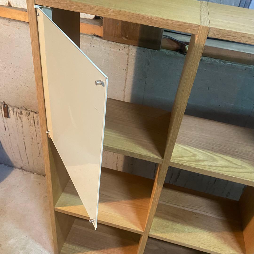 無印　スタッキングシェルフセット・３段×３列・オーク　3×3 オープンラック