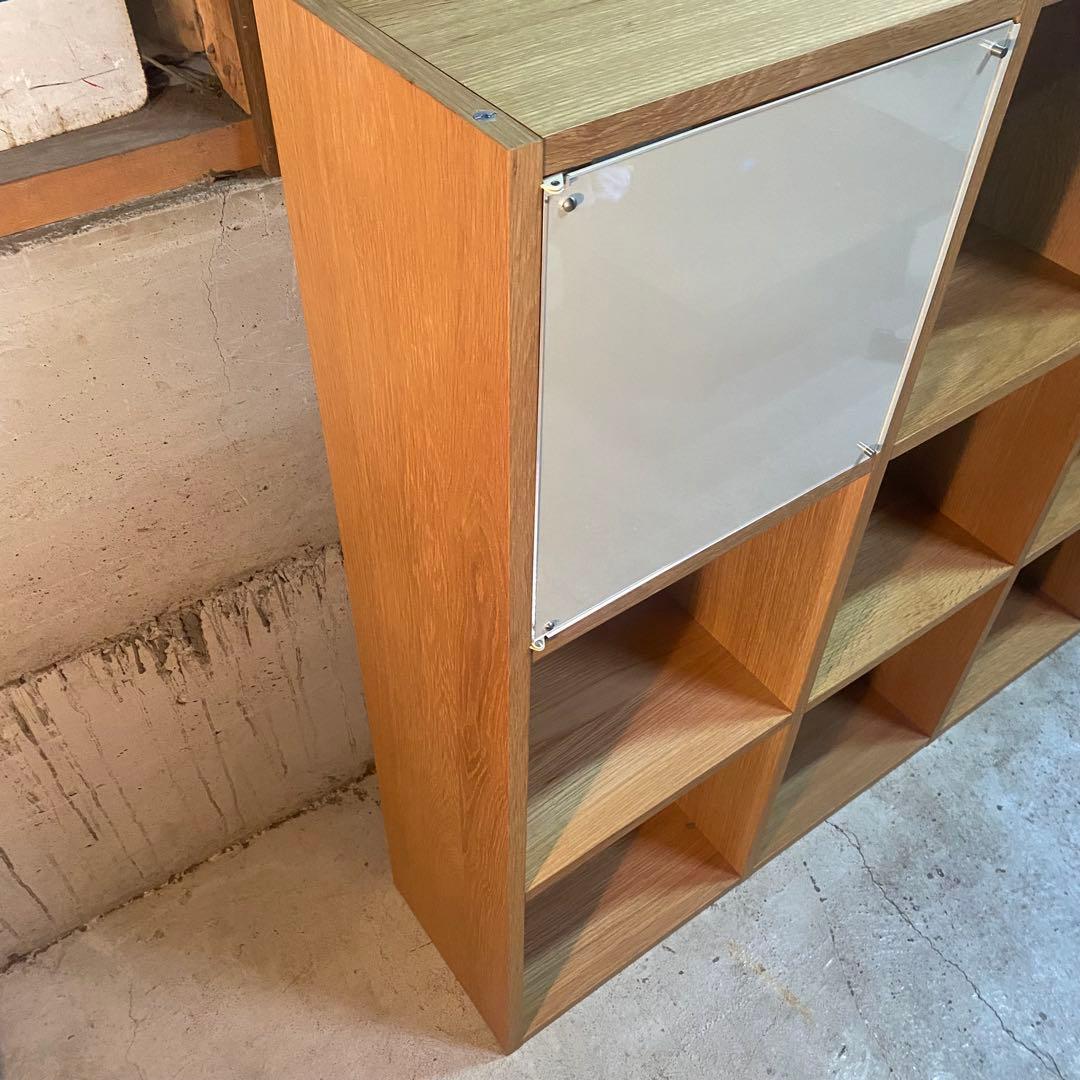 無印　スタッキングシェルフセット・３段×３列・オーク　3×3 オープンラック