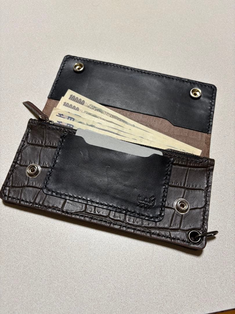 値下げしました❗️ 姫路レザートラッカーウォレット