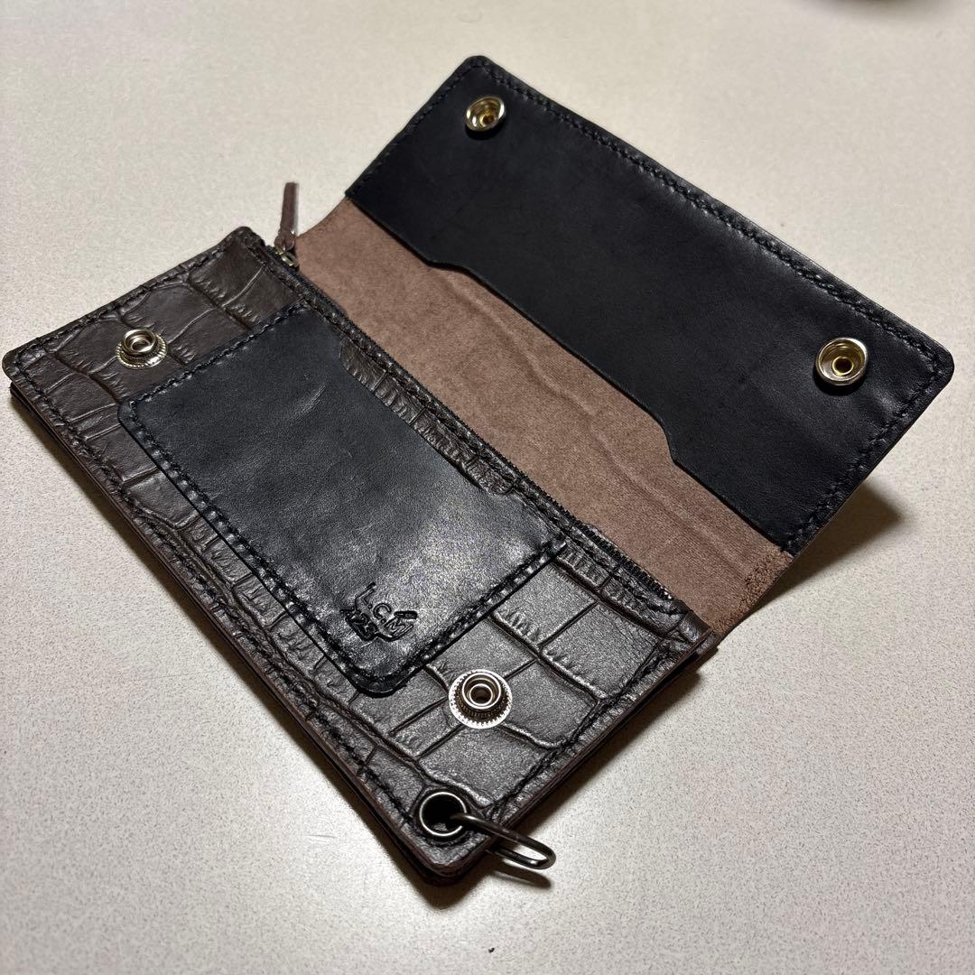 値下げしました❗️ 姫路レザートラッカーウォレット