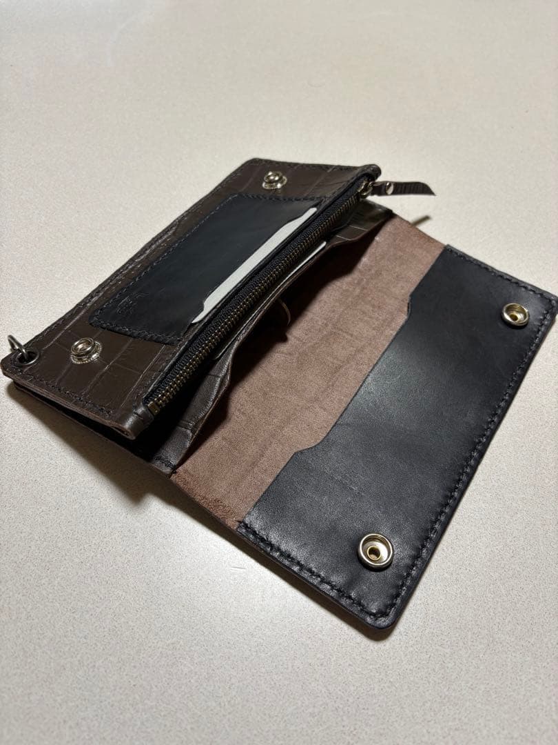 値下げしました❗️ 姫路レザートラッカーウォレット