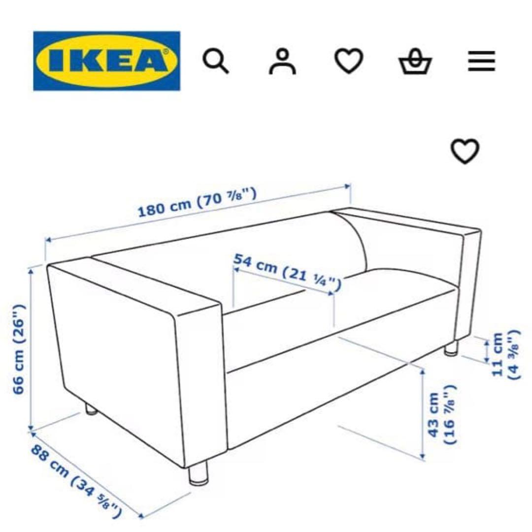 新春特価！KLIPPAN クリッパン　イケア　IKEA　2人掛けソファ