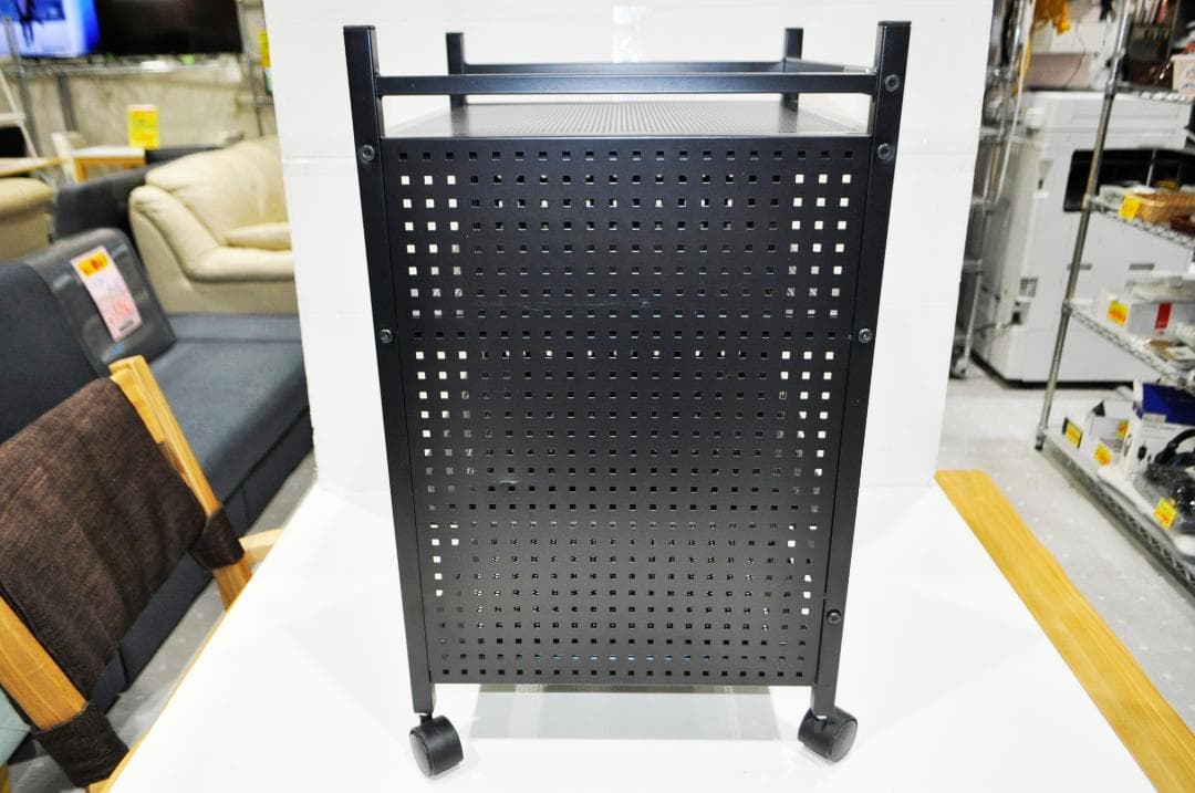 【中古品】Bauhütte （バウヒュッテ）ゲーム機収納ラック 4段 ブラック