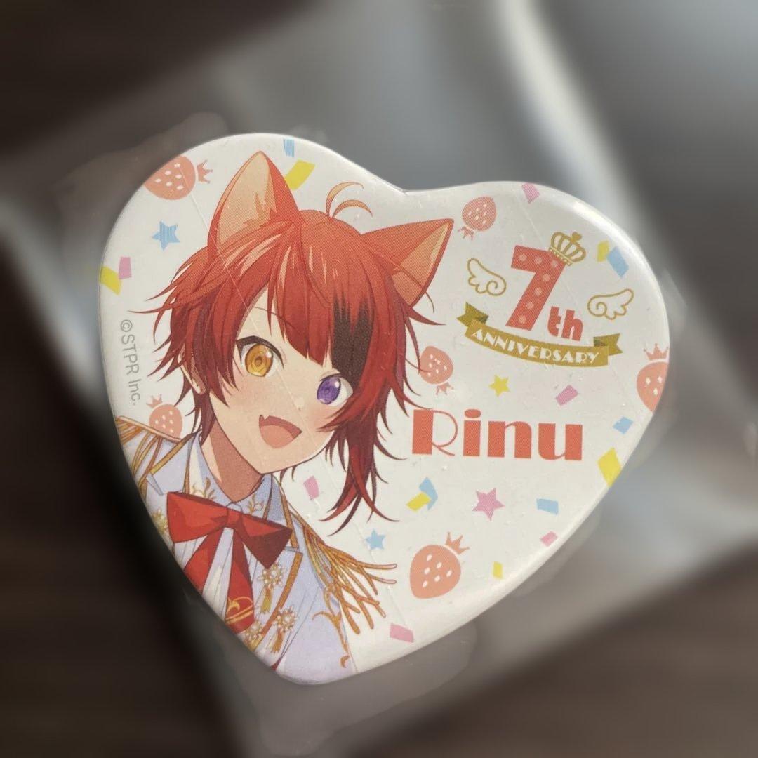 すとぷり 莉犬くん 7th Anniversary ハート型缶バッジ セット - メルカリ