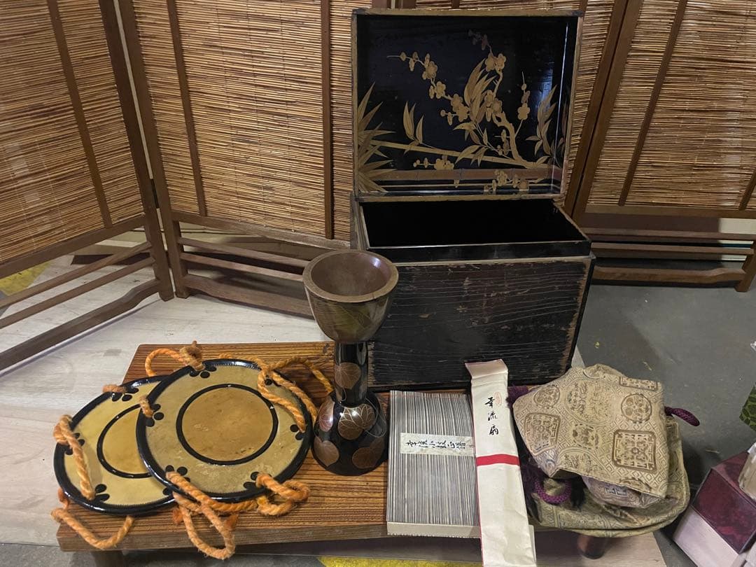 幸流小鼓6点セット　蒔絵小鼓　革　正譜　扇子　袋　元箱付き Yahoo!オークション -「小鼓」(本、雑誌) の落札相場・落札価格