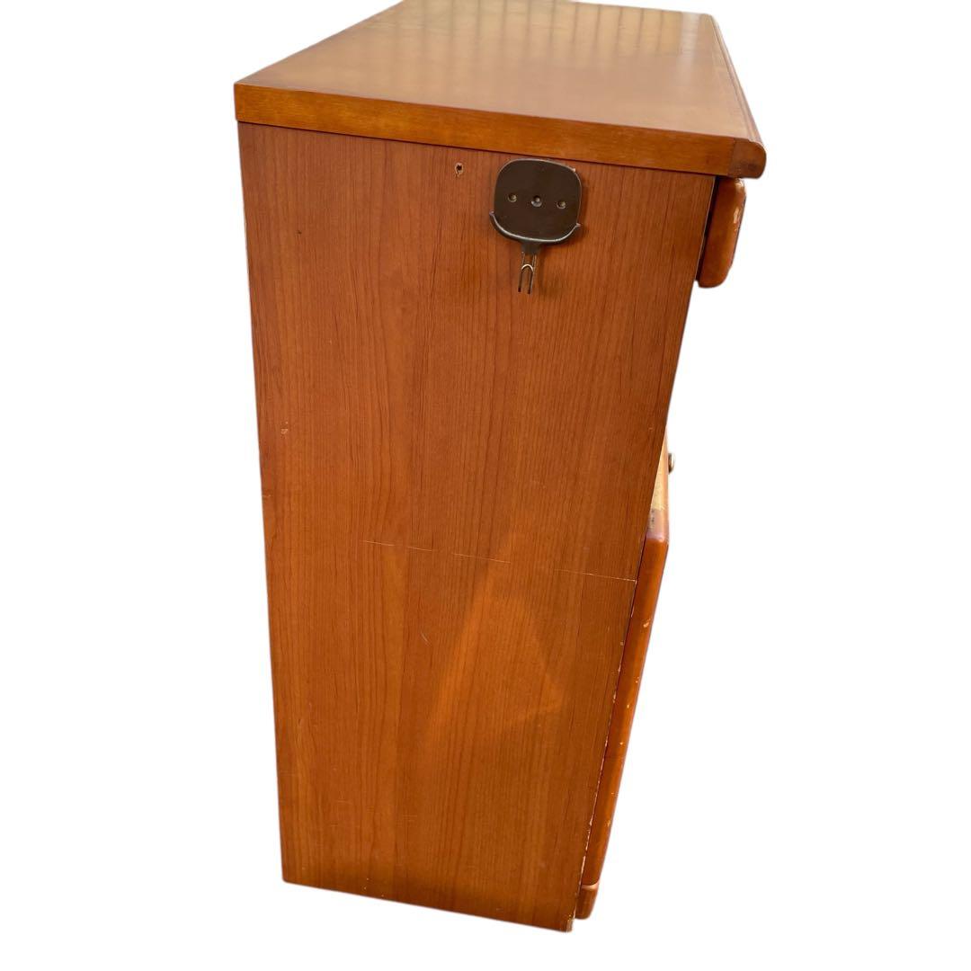 maruni 姫路マルニ　ラタン調　キャビネット 電話台　棚 レトロ タンス