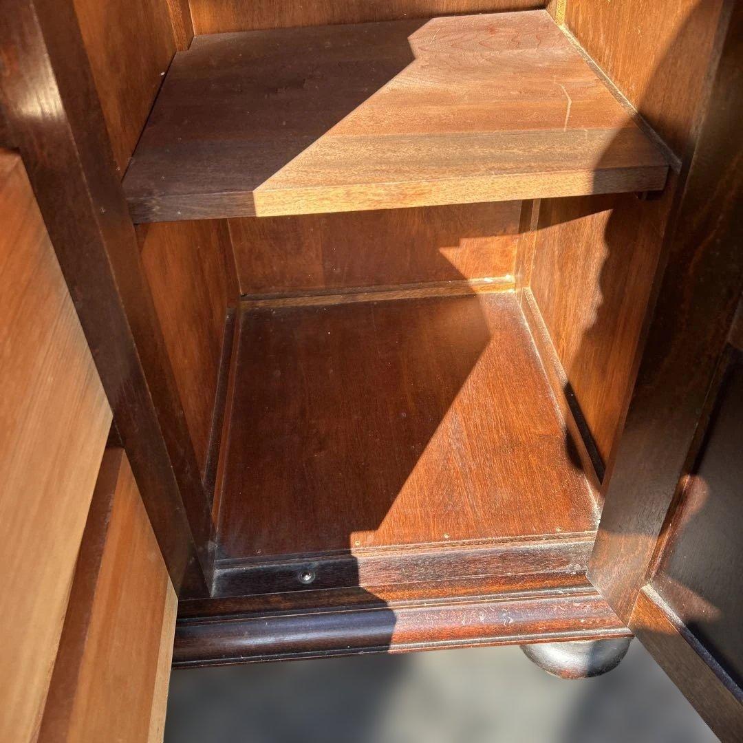 松本民芸家具　ミズメザクラ無垢材食器棚　　　キッチンボード/カップボード　送料込