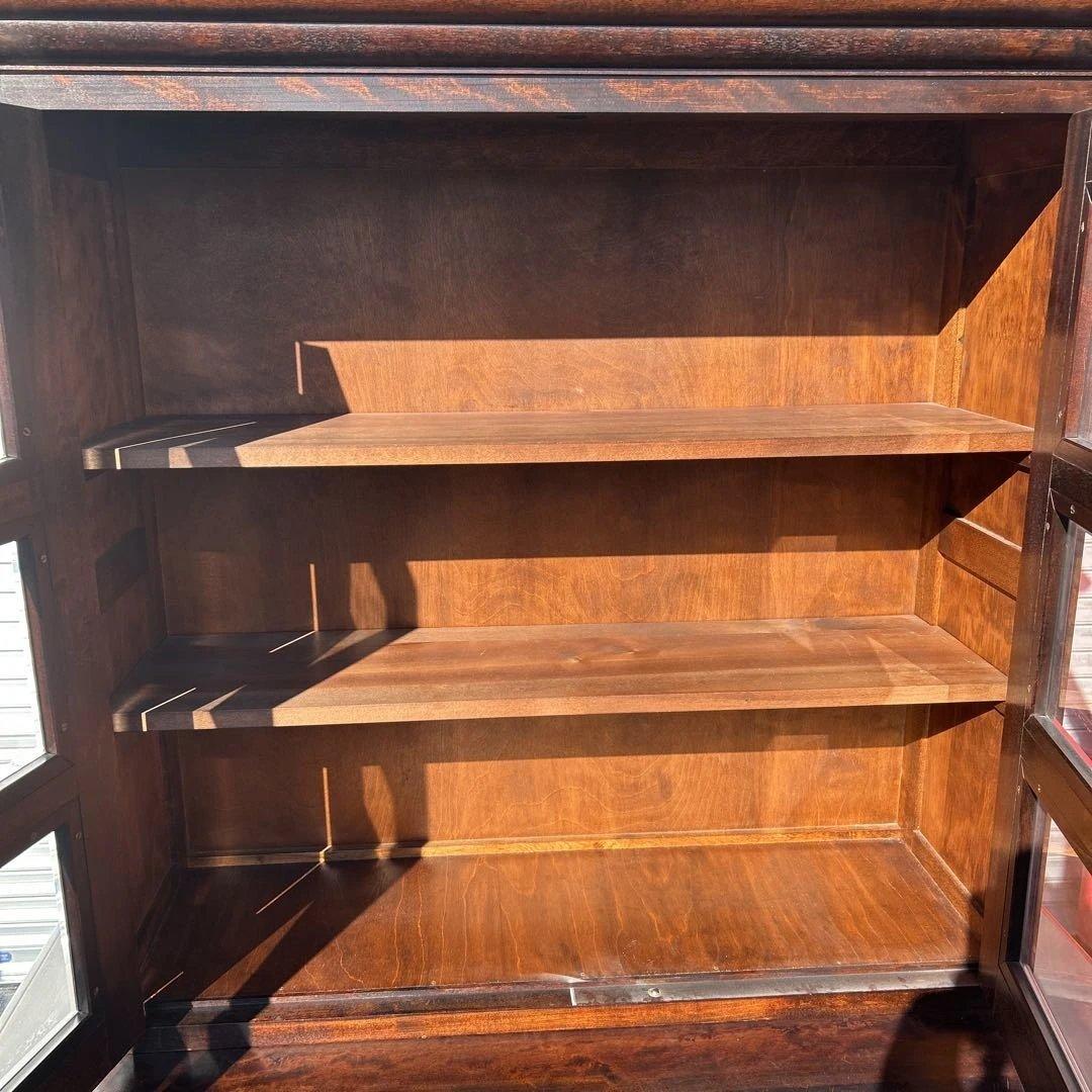 松本民芸家具　ミズメザクラ無垢材食器棚　　　キッチンボード/カップボード　送料込